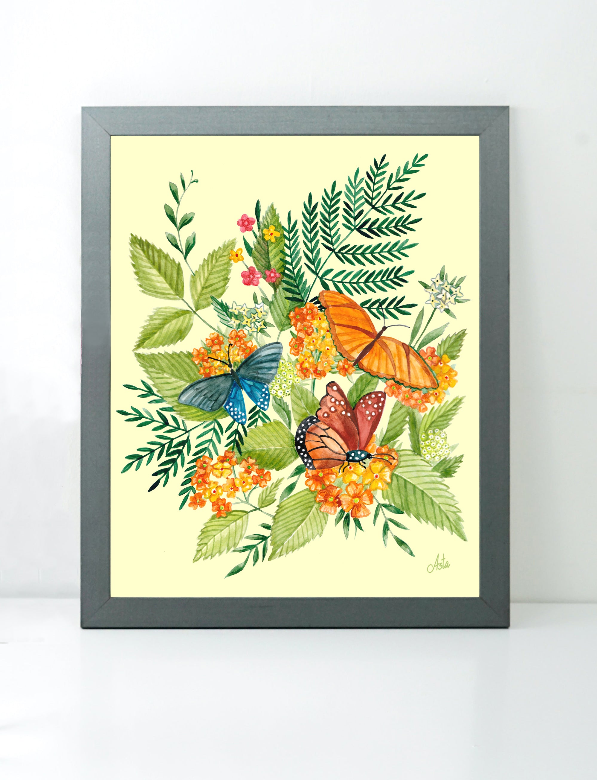 Butterfly left Art Print, Summer Collection Art Print